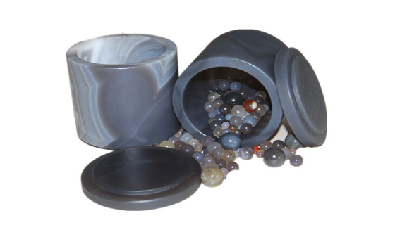 Hard 100ml - 5L Lab Ball Mill Jars Agate Grinding With Lid
